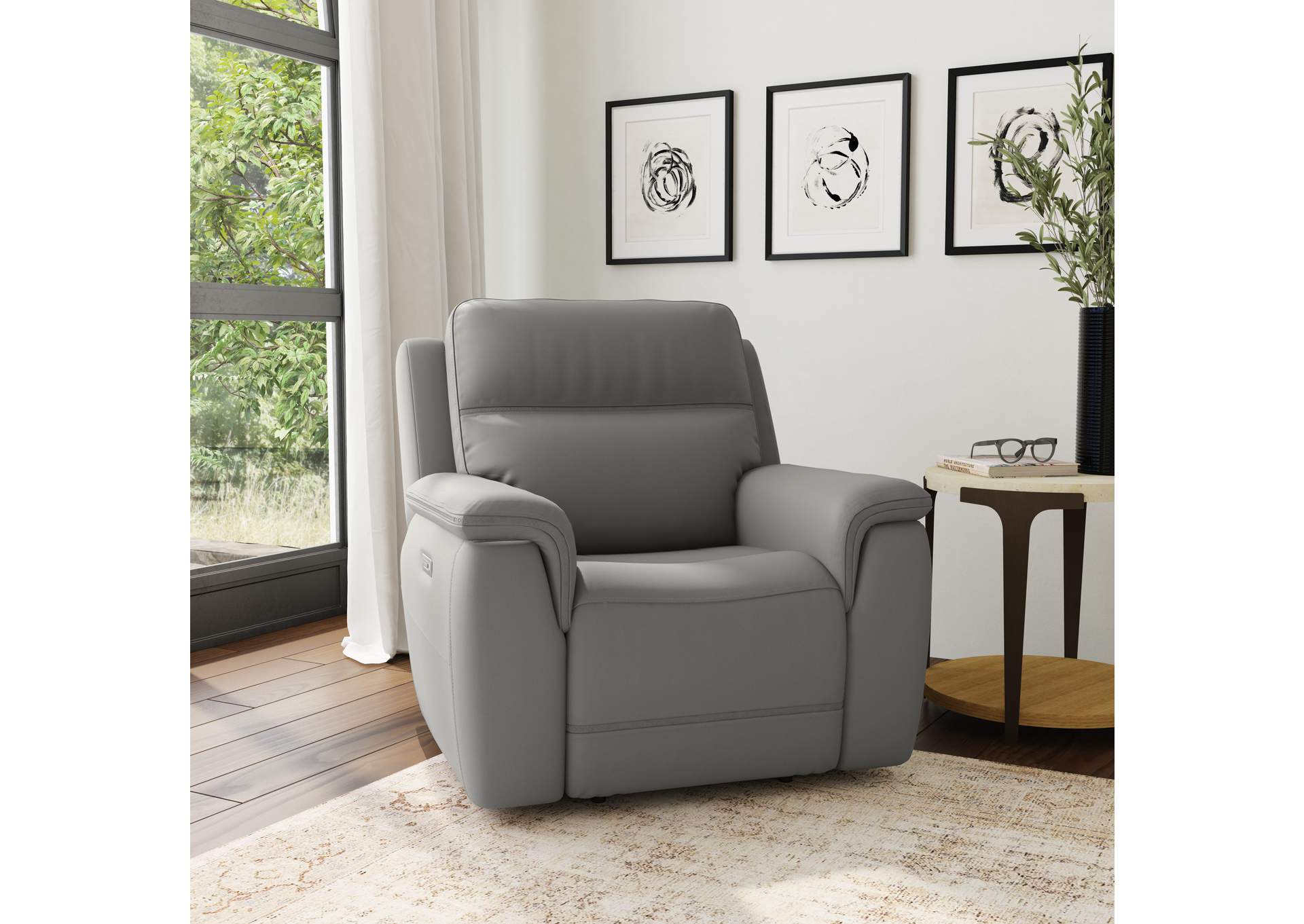 Sawyer Power Recliner With Power Headrest & Lumbar,Flexsteel