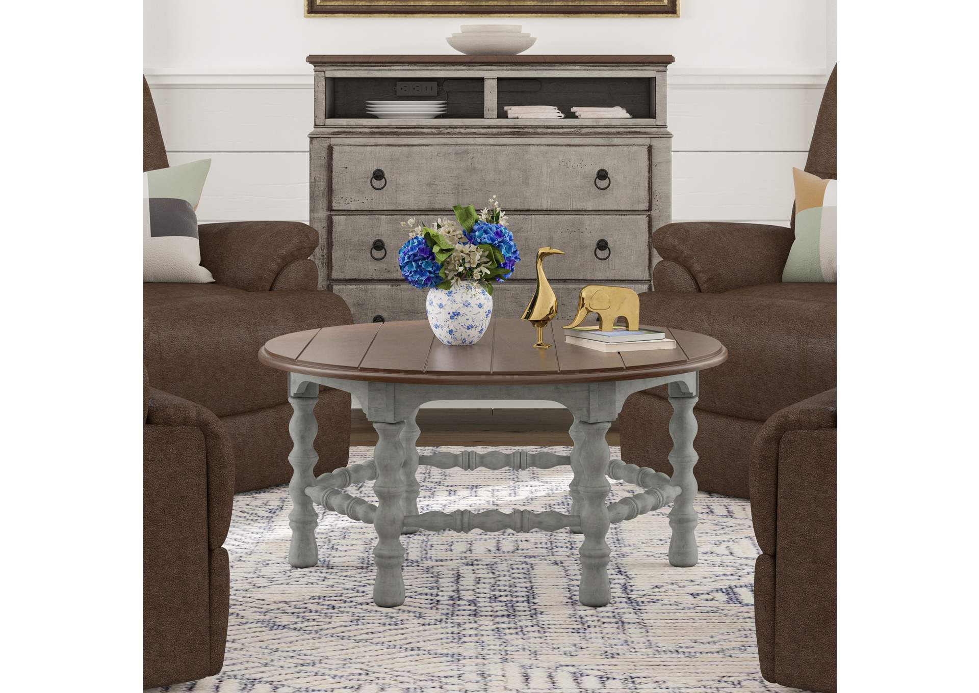 Plymouth Round Coffee Table,Flexsteel