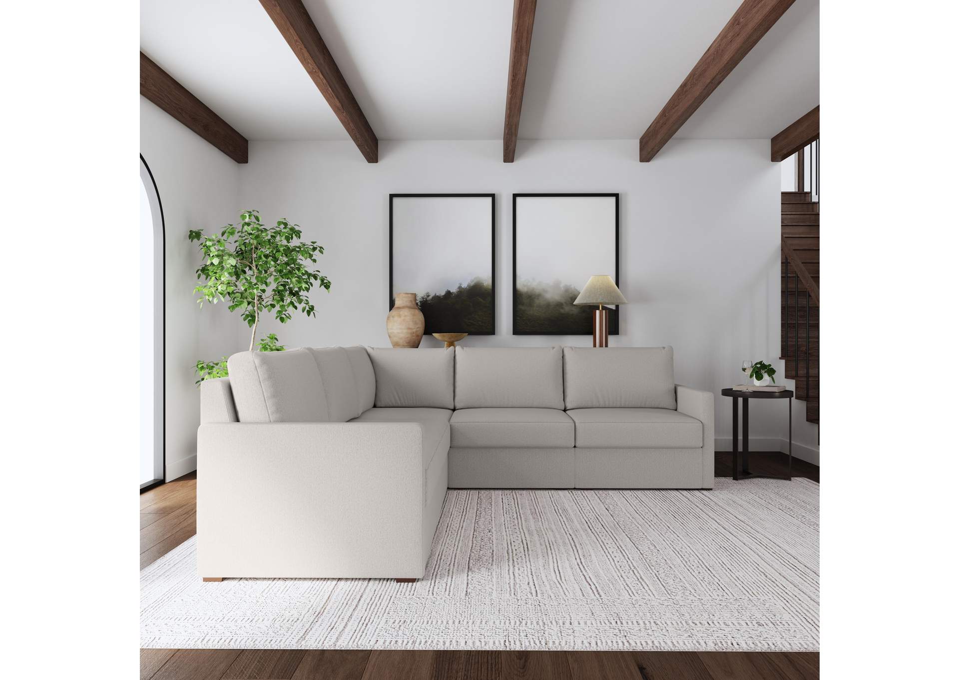 Flex 5 - Seat Sectional With Narrow Arm,Flexsteel