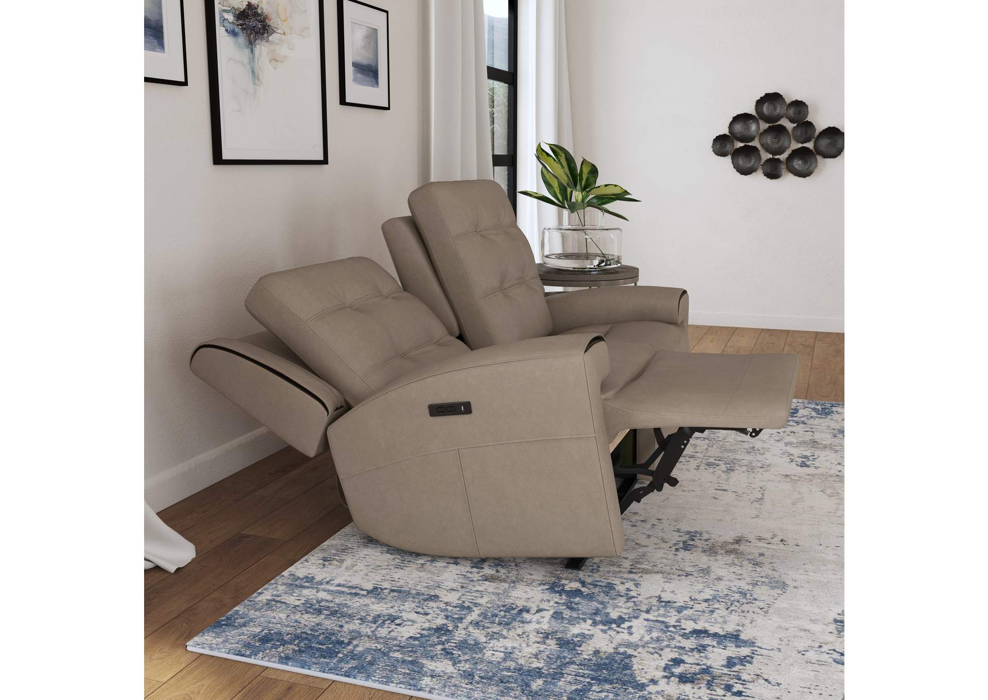 Iris Power Reclining Loveseat With Power Headrests,Flexsteel