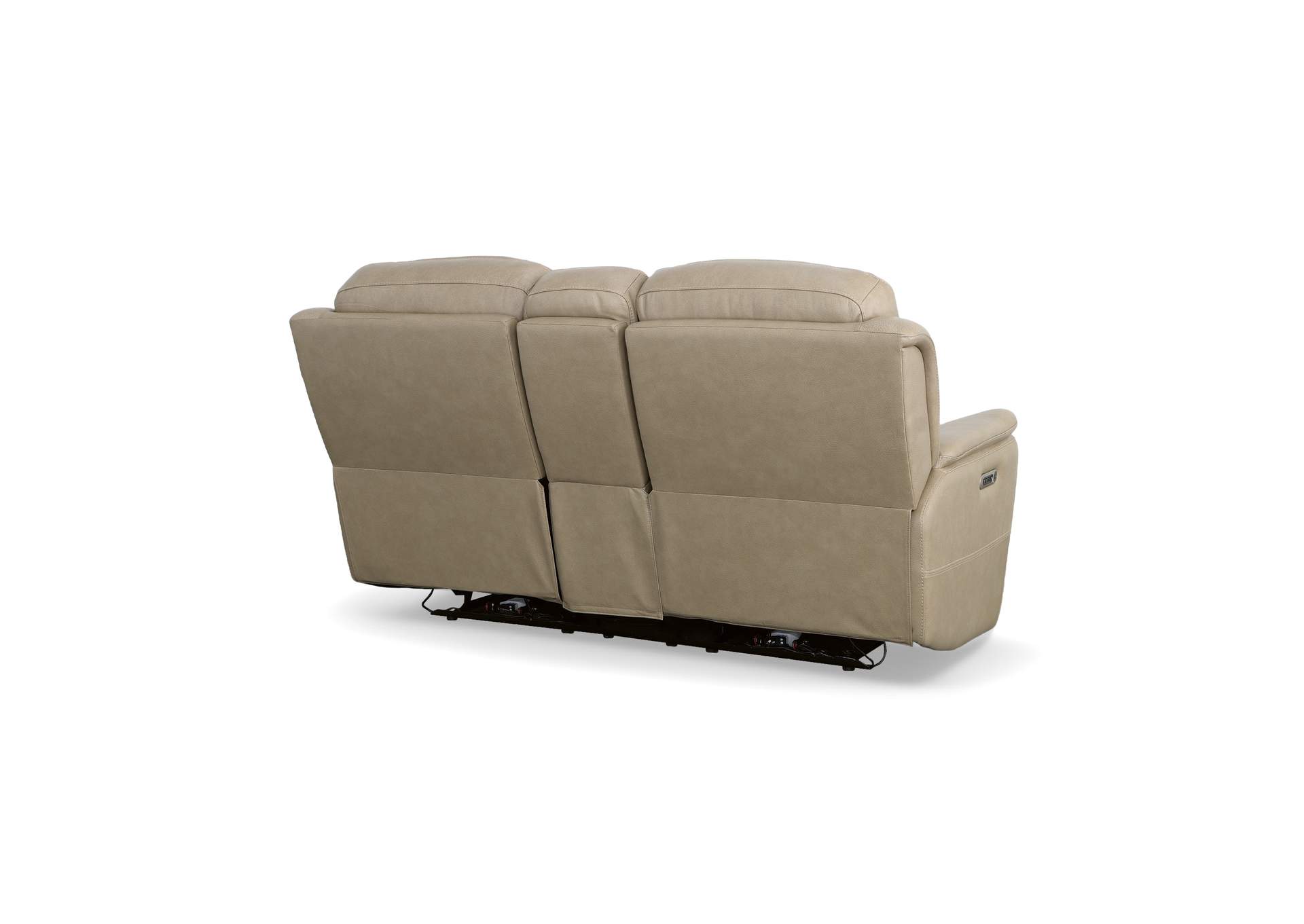 Crew Power Reclining Loveseat With Console, Power Headrests & Lumbar,Flexsteel