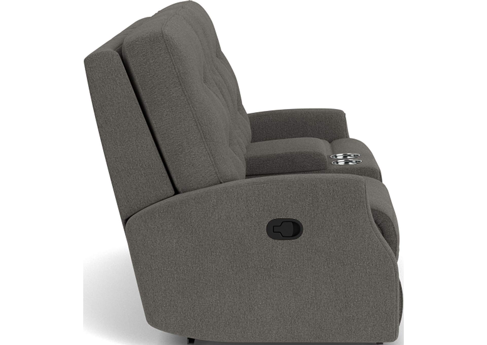 Devon Reclining Loveseat With Console,Flexsteel