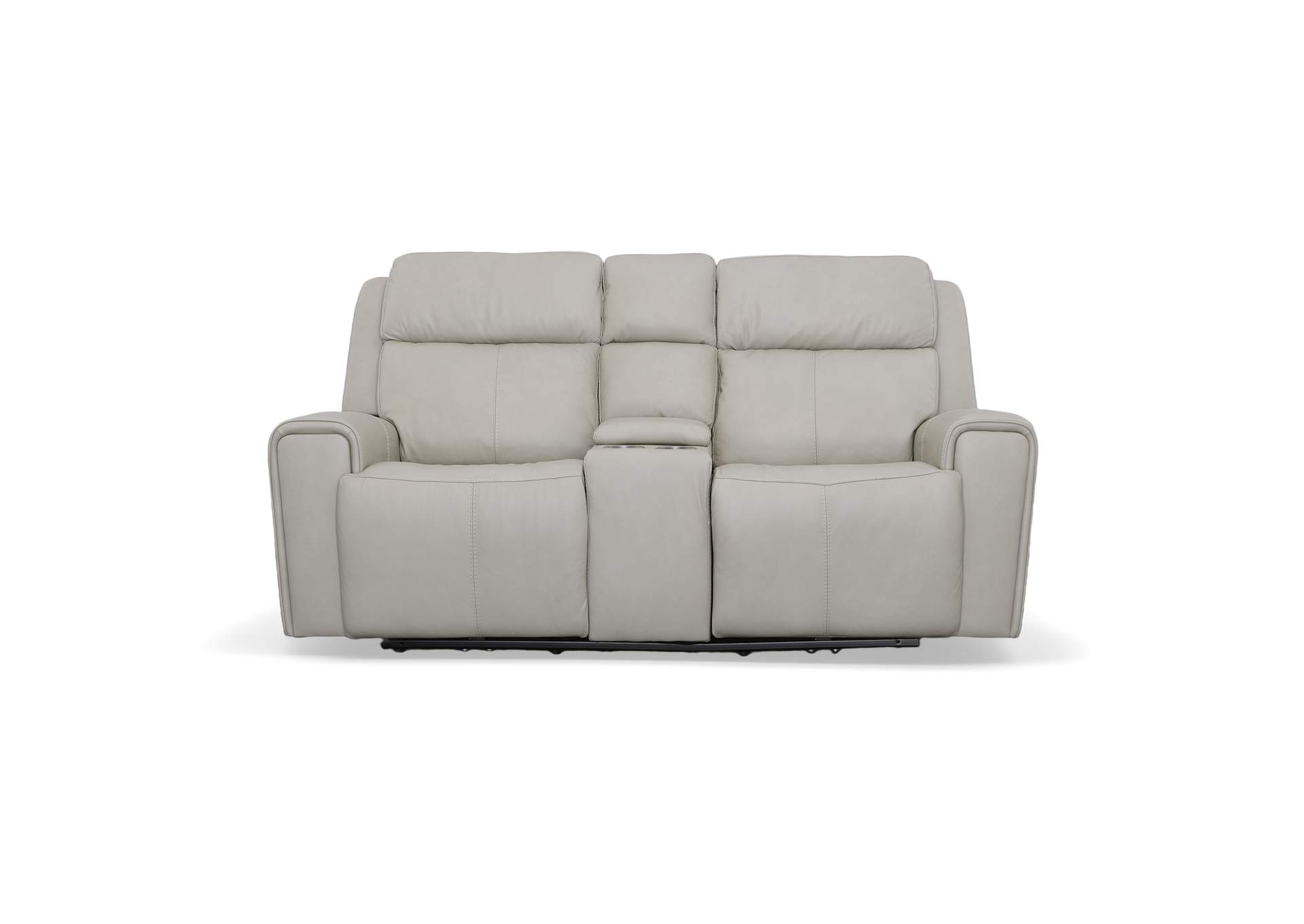 Barnett Power Reclining Loveseat With Console, Power Headrests & Lumbar,Flexsteel