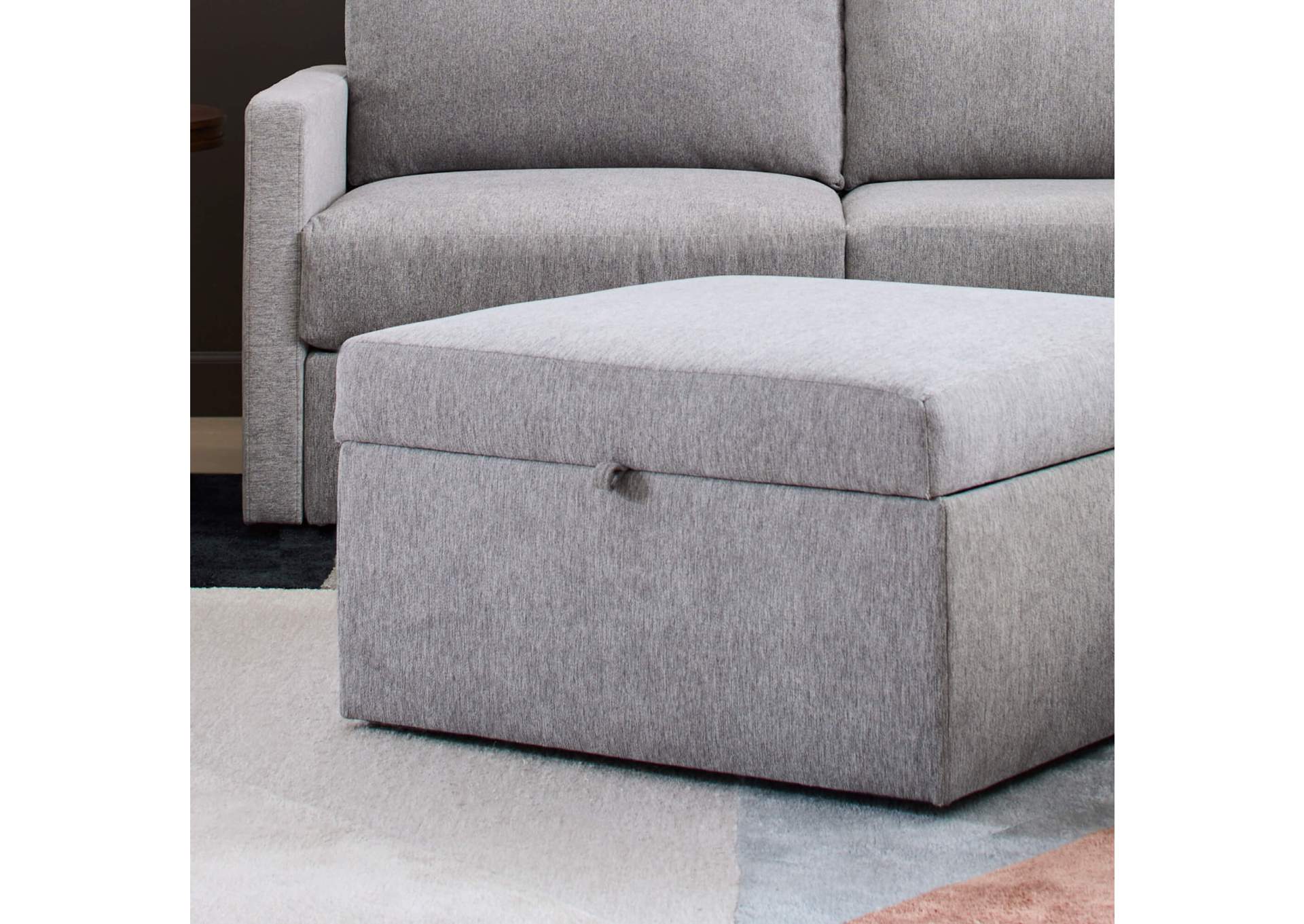 Flex Ottoman With Storage,Flexsteel