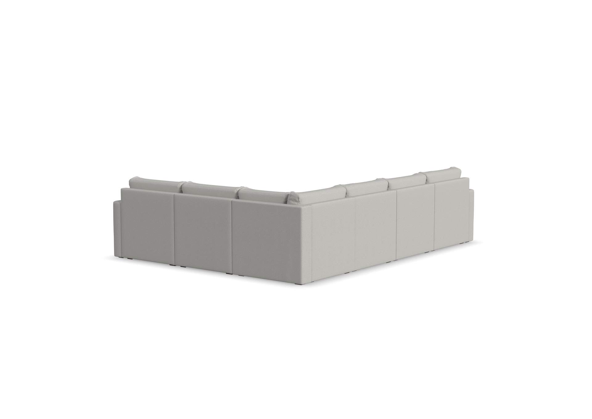 Flex 6 - Seat Sectional With Standard Arm,Flexsteel