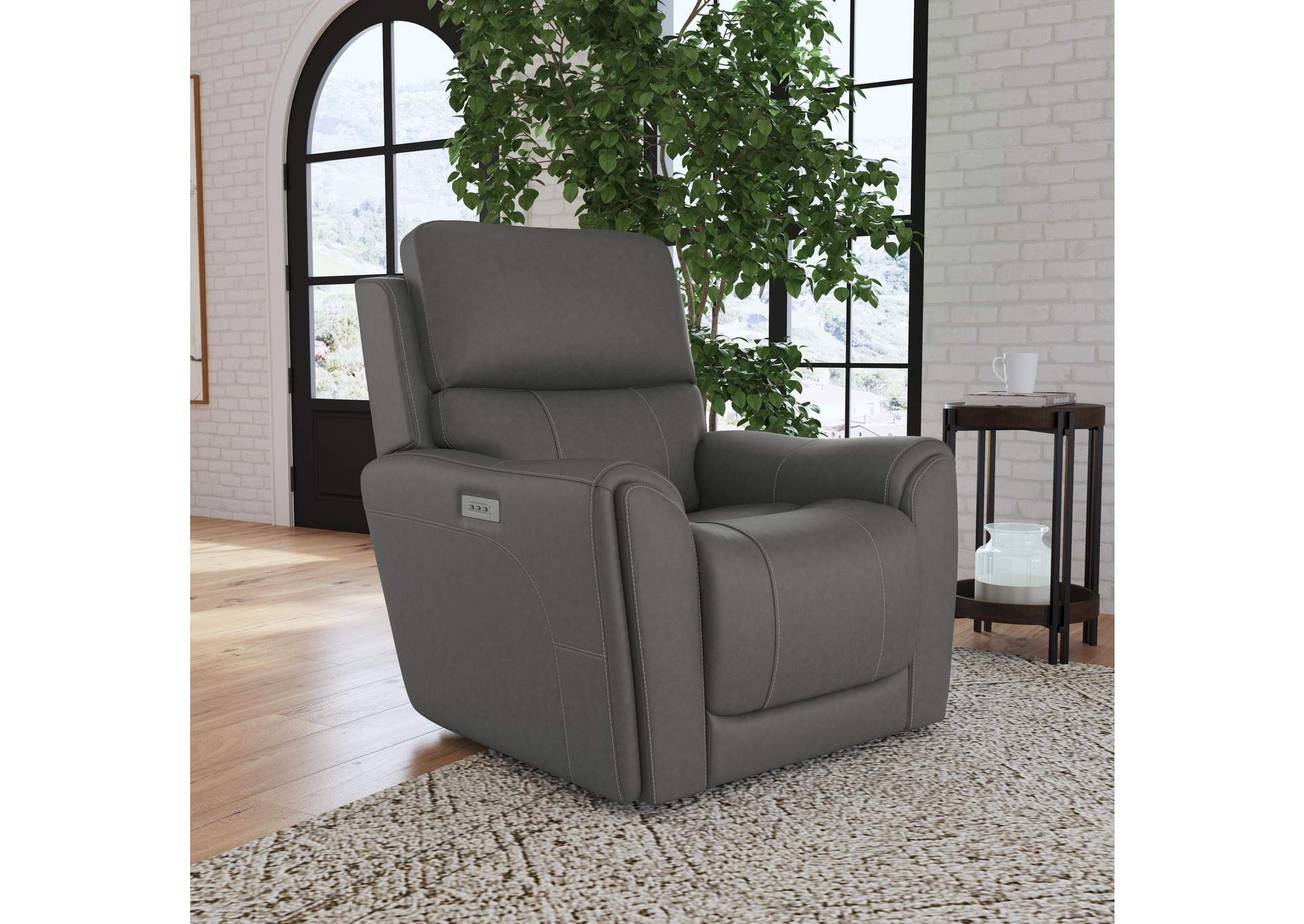 Carter Power Recliner With Power Headrest & Lumbar,Flexsteel