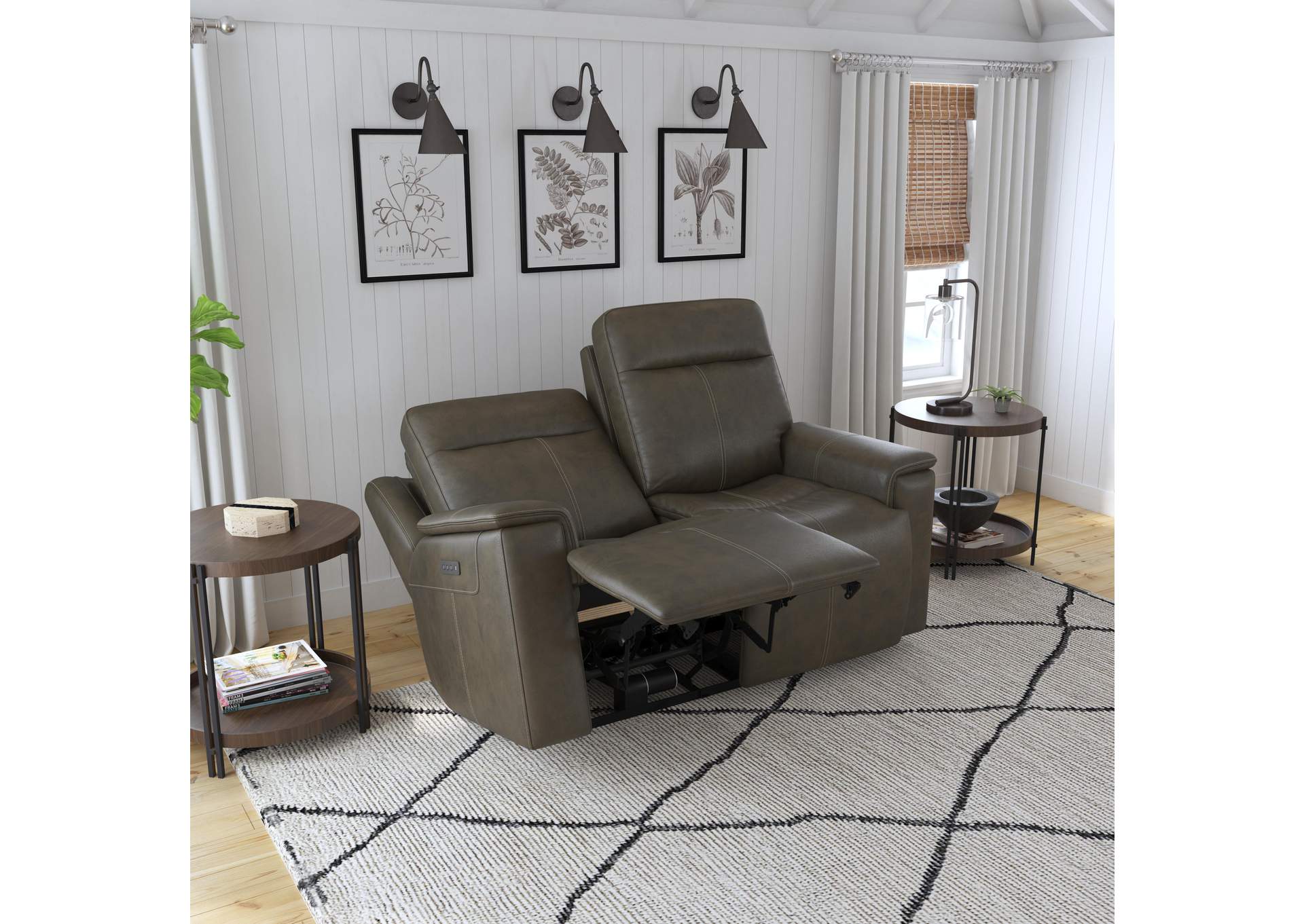 Odell Power Reclining Loveseat With Power Headrests & Lumbar,Flexsteel