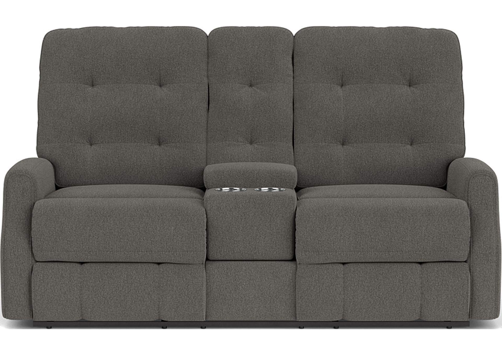 Devon Reclining Loveseat With Console,Flexsteel