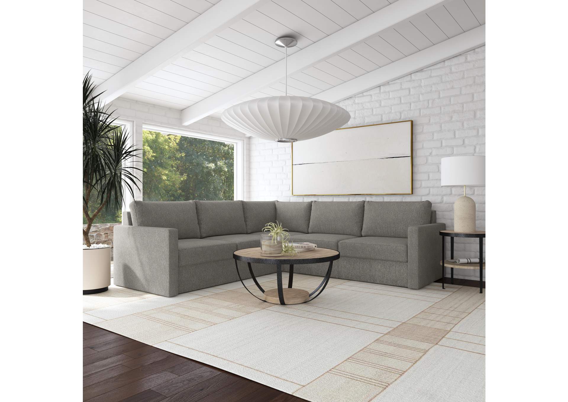 Flex 5 - Seat Sectional With Standard Arm,Flexsteel