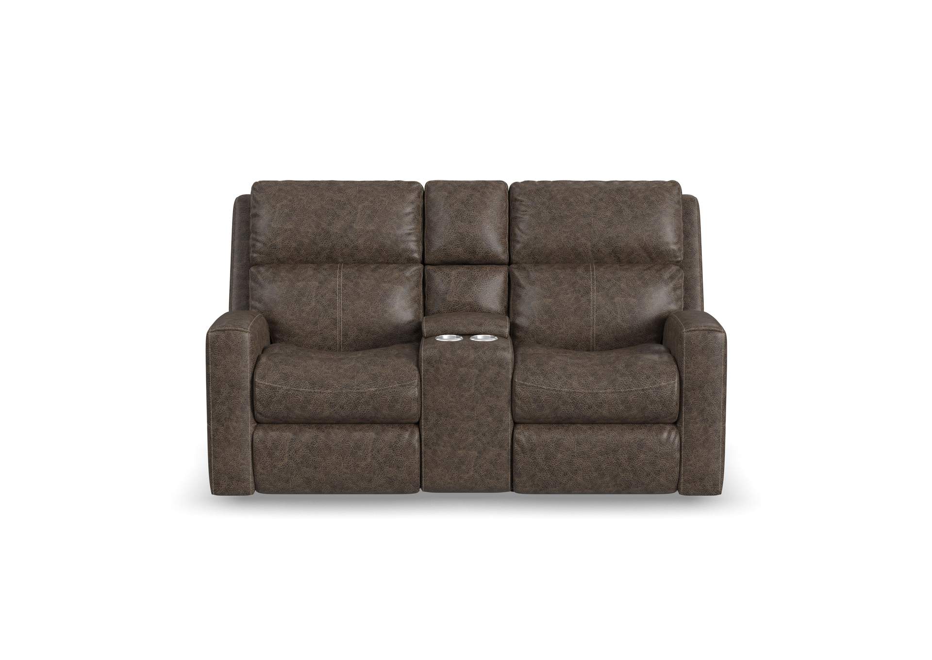 Score Power Reclining Loveseat With Console & Power Headrests & Lumbar,Flexsteel