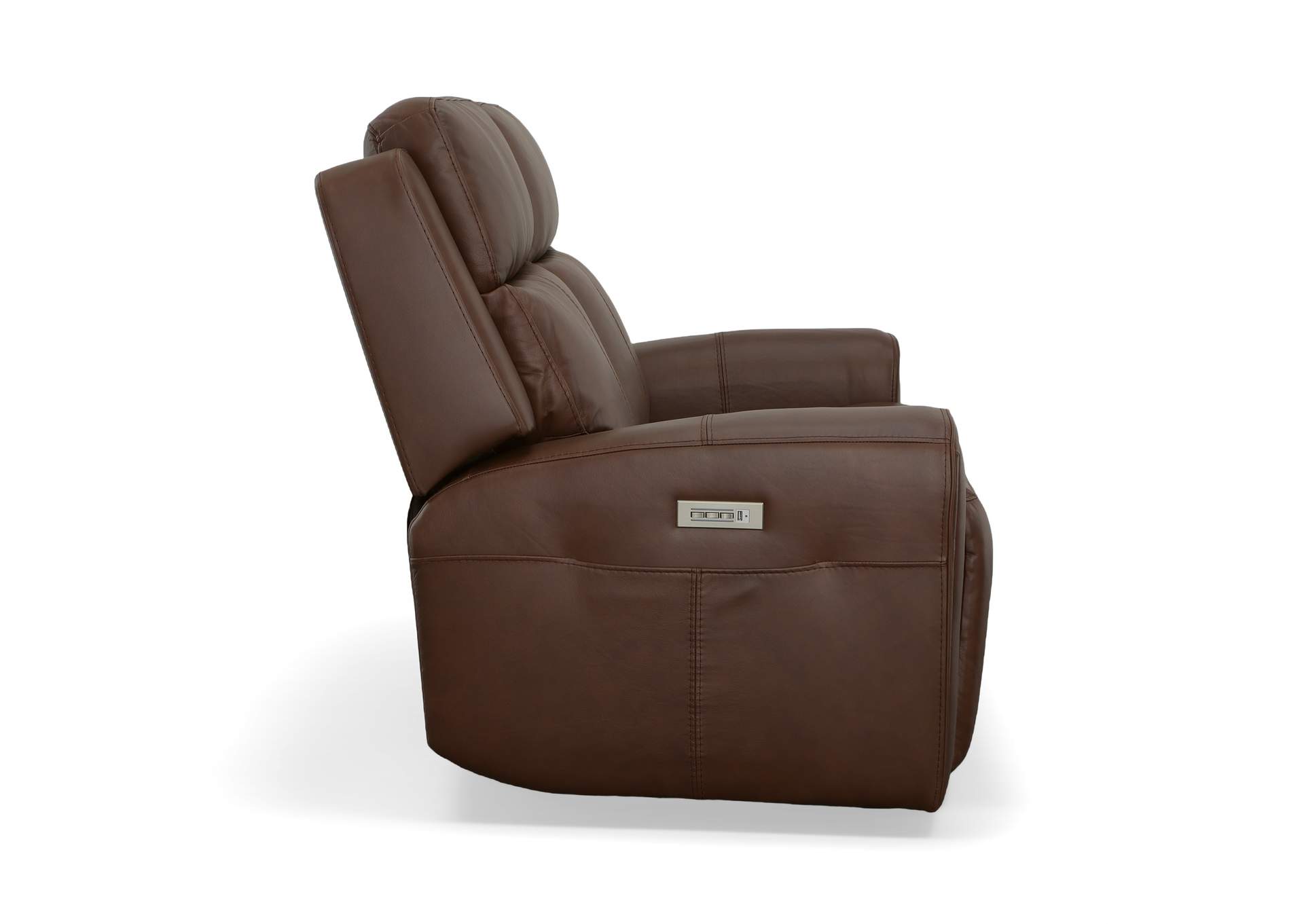 Barnett Power Reclining Loveseat With Power Headrests & Lumbar,Flexsteel