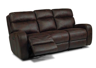 Image for Tomkins Park Steel Power Reclining Sofa with Power Headrests