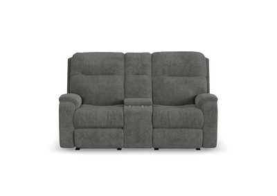 Image for Penn Power Reclining Loveseat With Console & Power Headrests & Lumbar