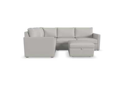 Image for Flex 4 - Seat Sectional With Standard Arm And Storage Ottoman