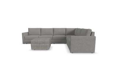 Image for Flex 6 - Seat Sectional With Standard Arm And Storage Ottoman