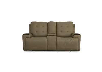 Image for Iris Power Reclining Loveseat With Console & Power Headrests