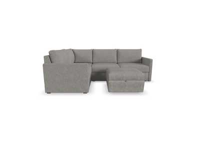 Image for Flex 4 - Seat Sectional With Narrow Arm And Storage Ottoman