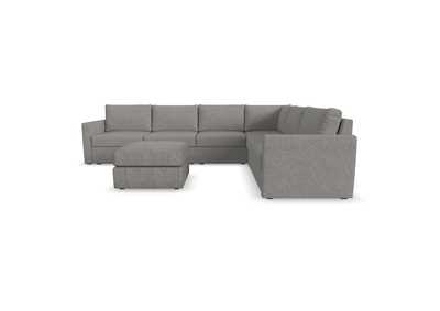 Image for Flex 6 - Seat Sectional With Standard Arm And Ottoman