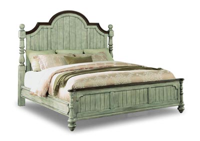 Plymouth Greywash Queen Poster Bed