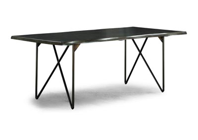 Image for Shadow Distressed Grey Rectangular Dining Table