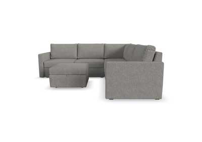 Image for Flex 5 - Seat Sectional With Standard Arm And Storage Ottoman