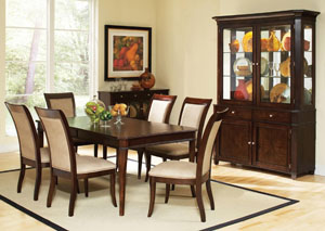 Cherry Dining Table w/ 6 Side Chairs
