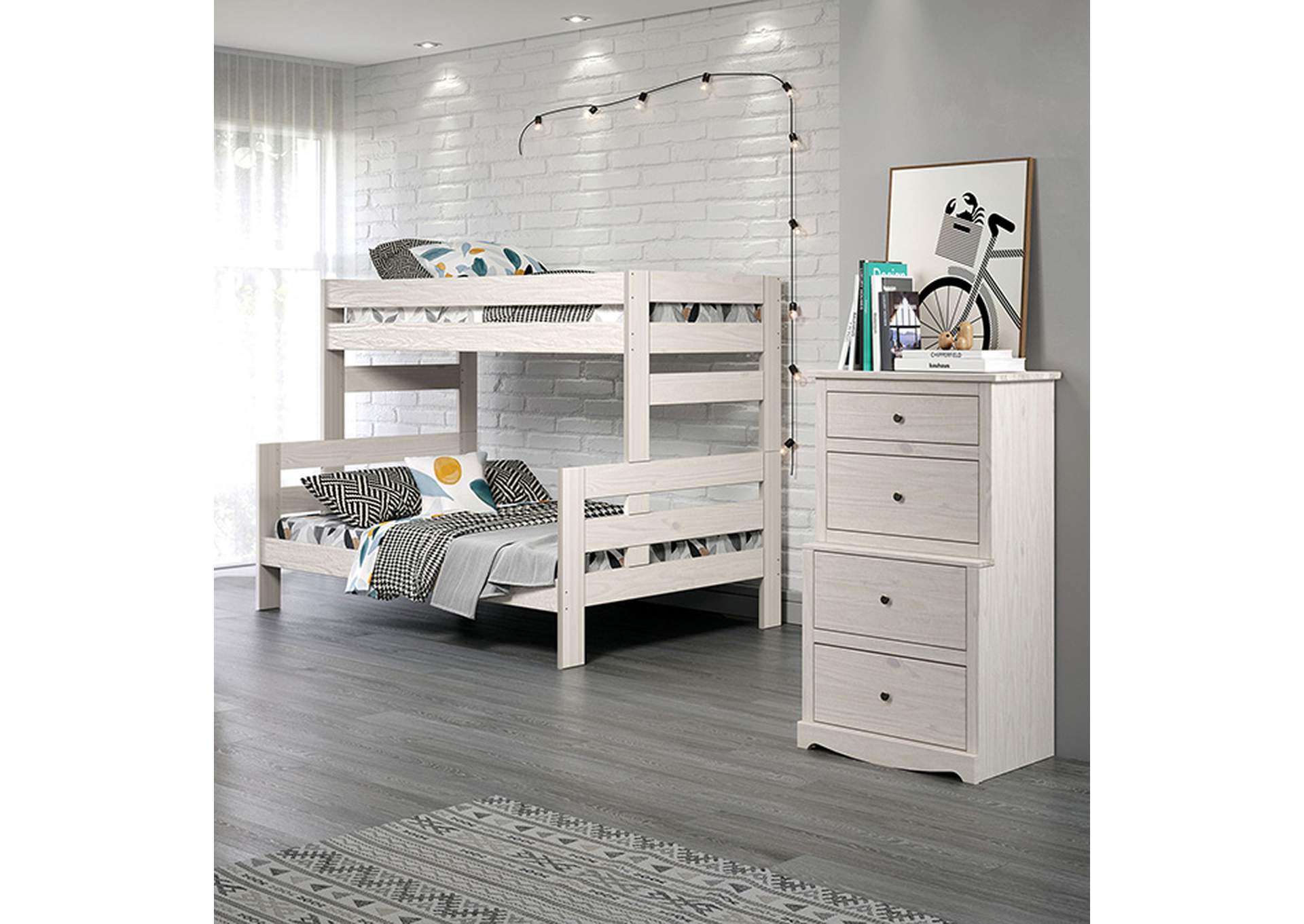 Damaris Twin/Full Bunkbed,Furniture of America