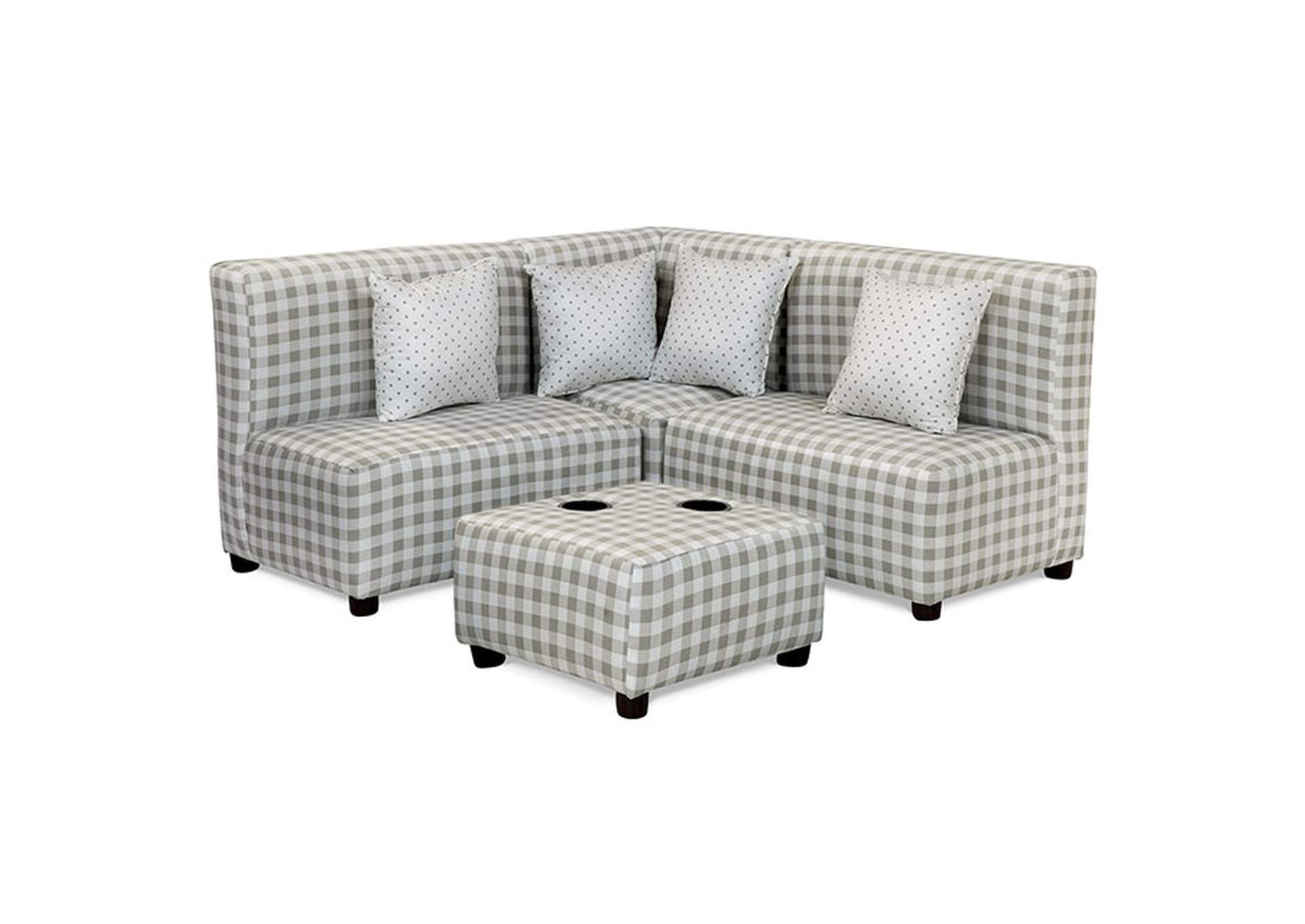 Bethanie Kids Sectional w/ Ottoman,Furniture of America