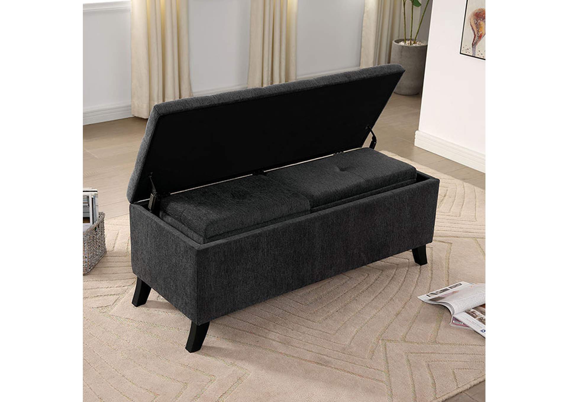 Clio Storage Bench w/ Ottoman,Furniture of America