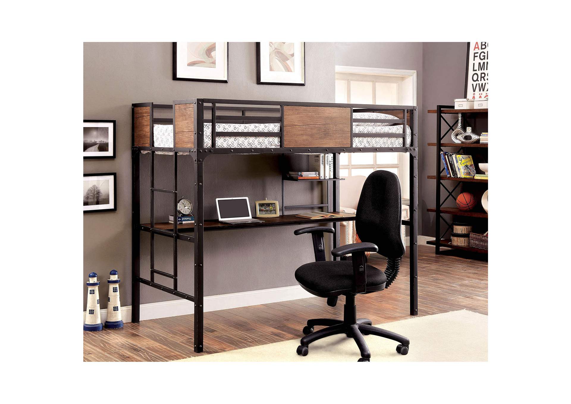 Clapton Twin/Workstation,Furniture of America