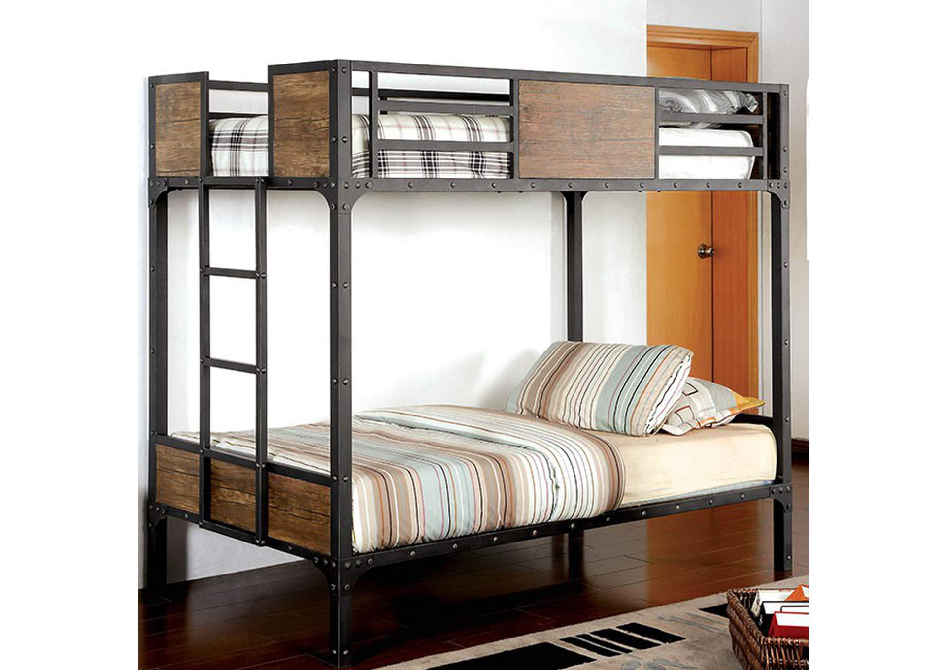 Clapton Twin/Twin Bunk Bed,Furniture of America