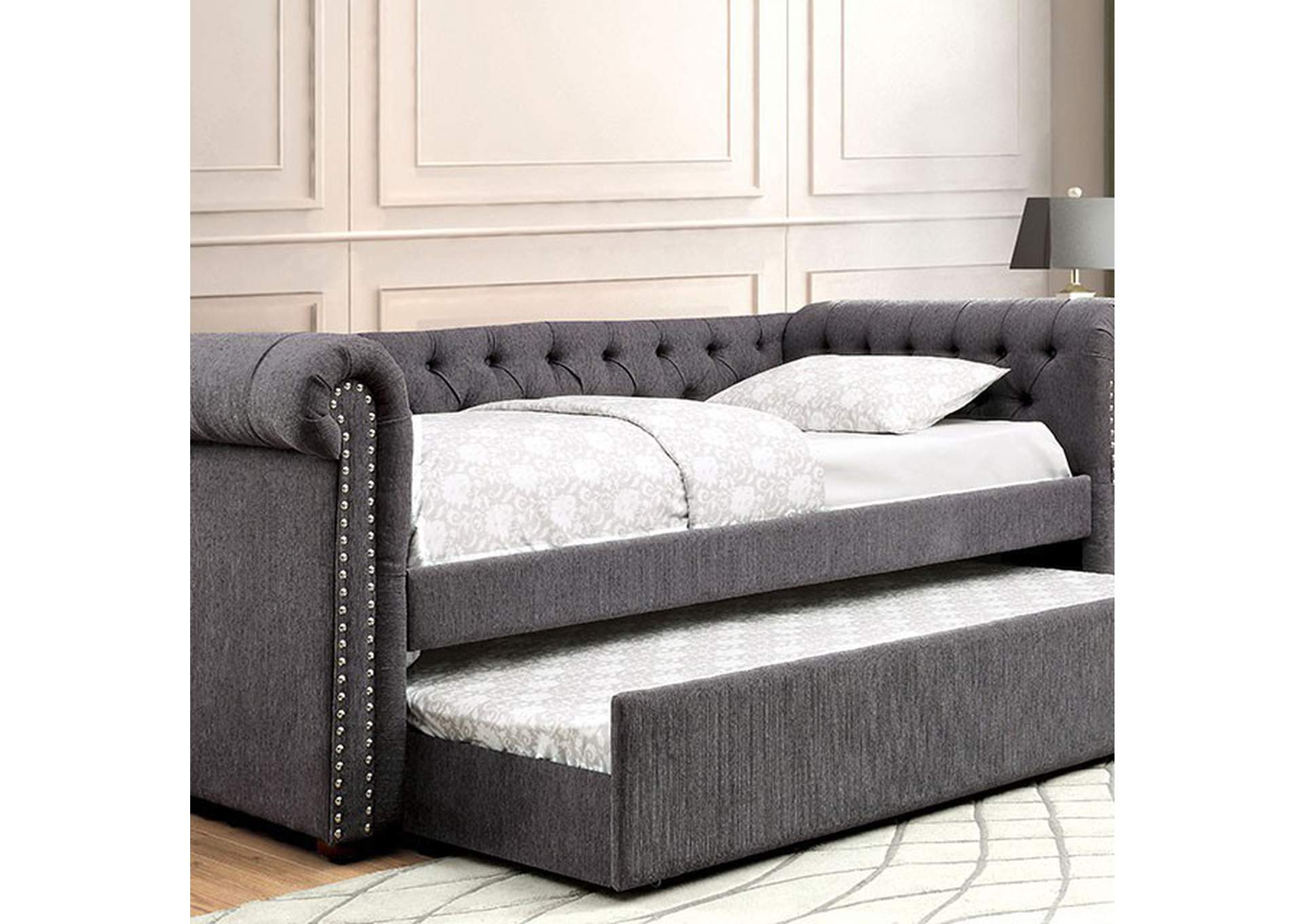 Leanna Queen Daybed w/ Trundle,Furniture of America