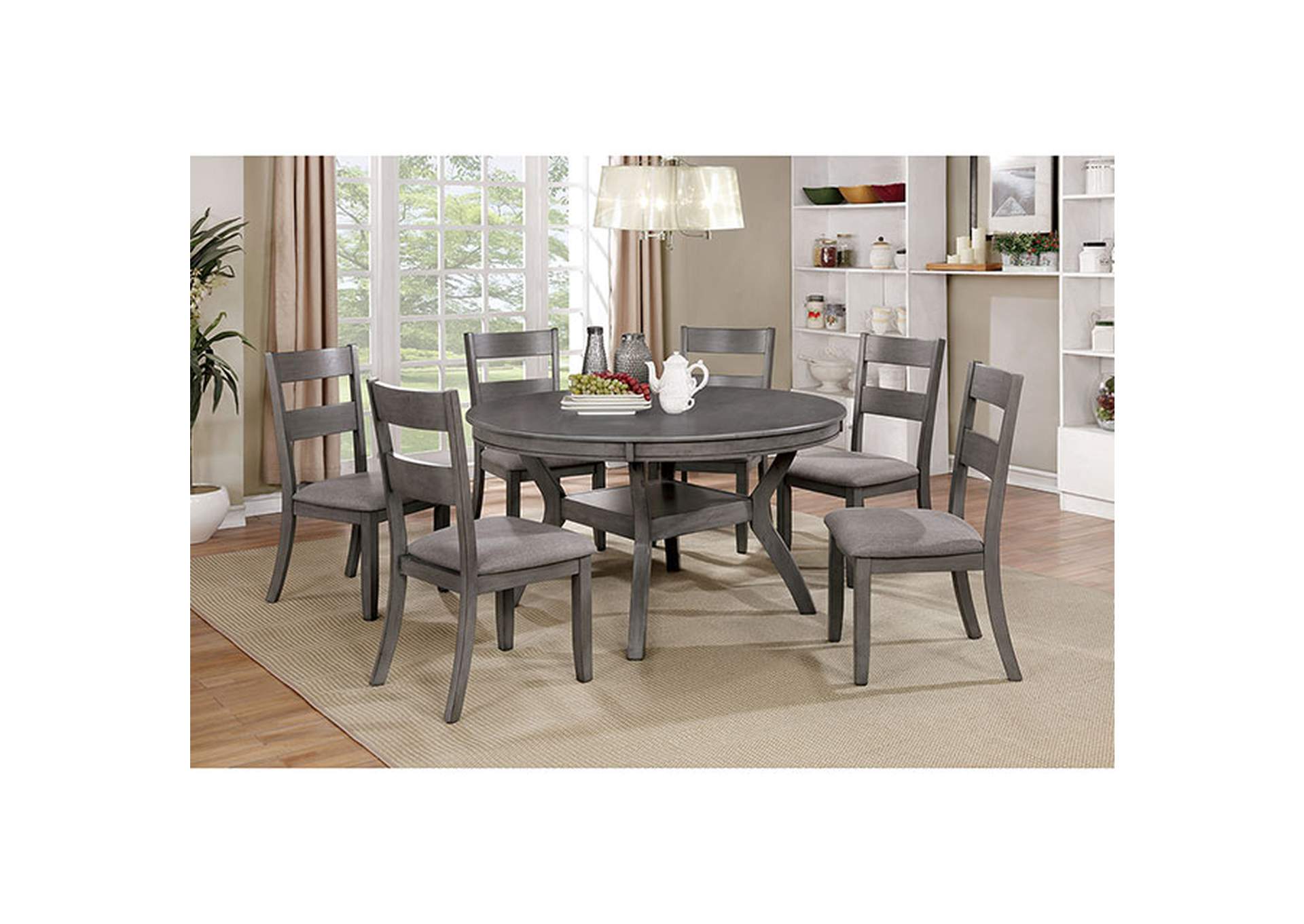 Juniper Round Dining Table,Furniture of America
