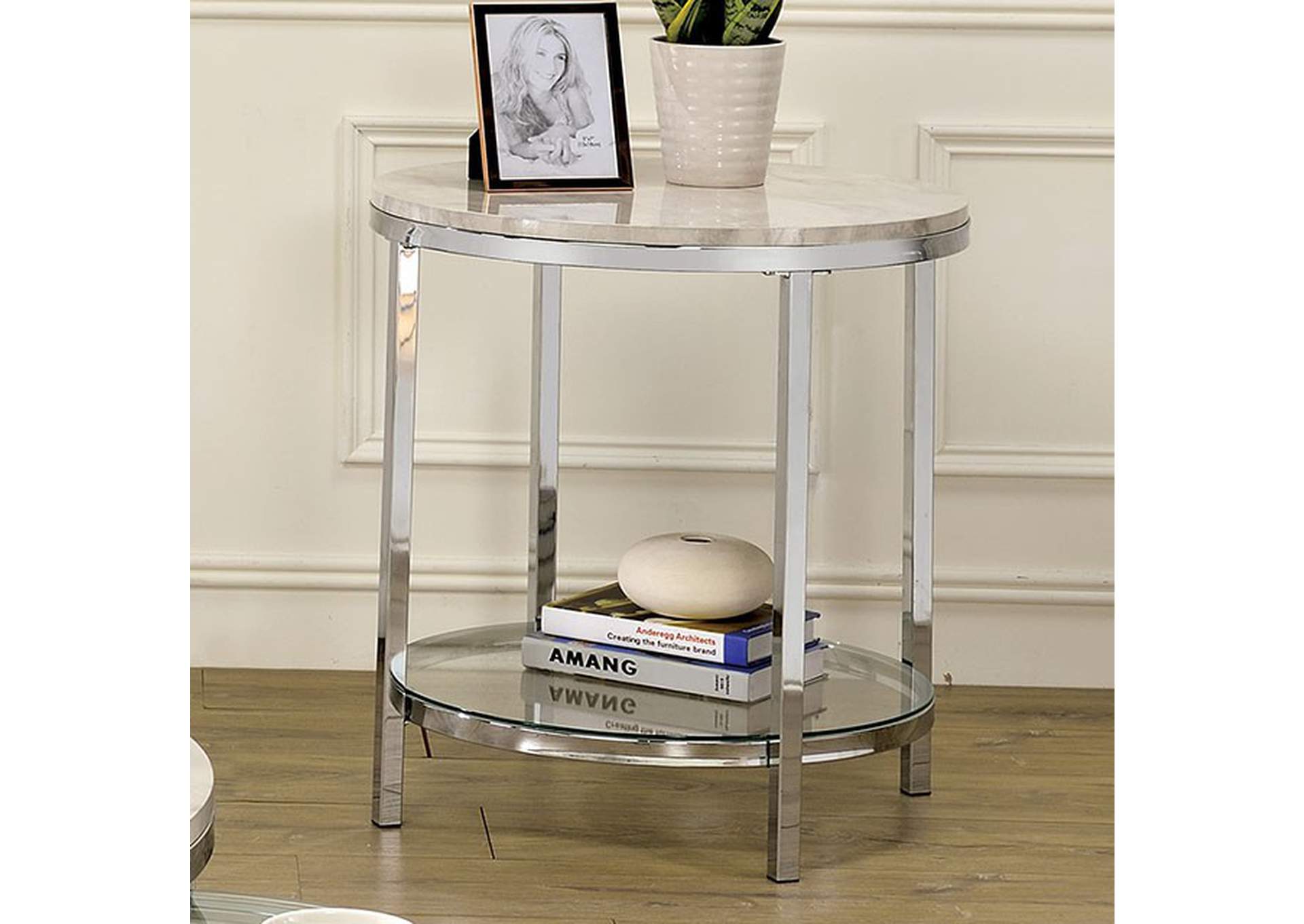 Shauna End Table,Furniture of America