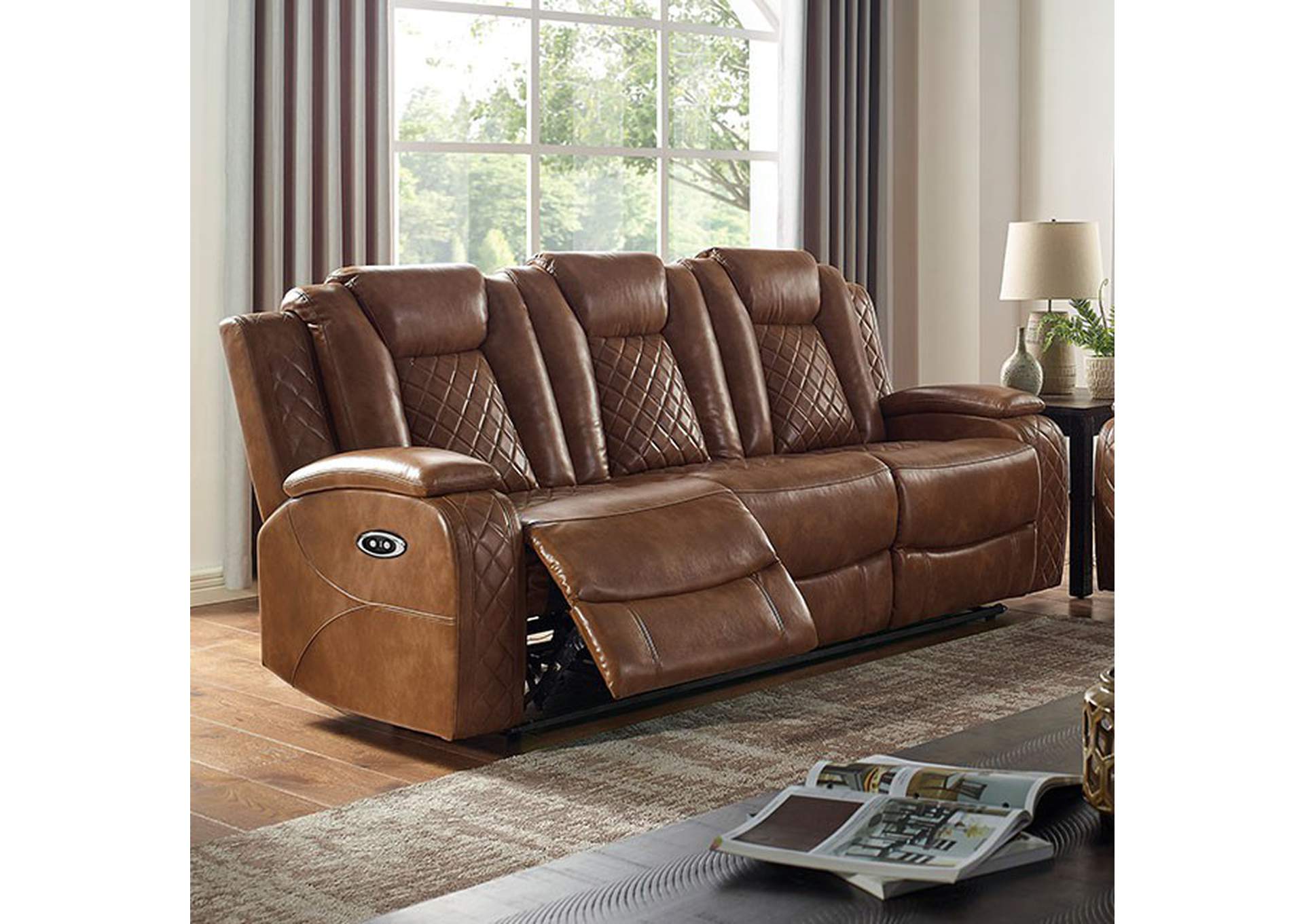 Alexia Power Sofa,Furniture of America