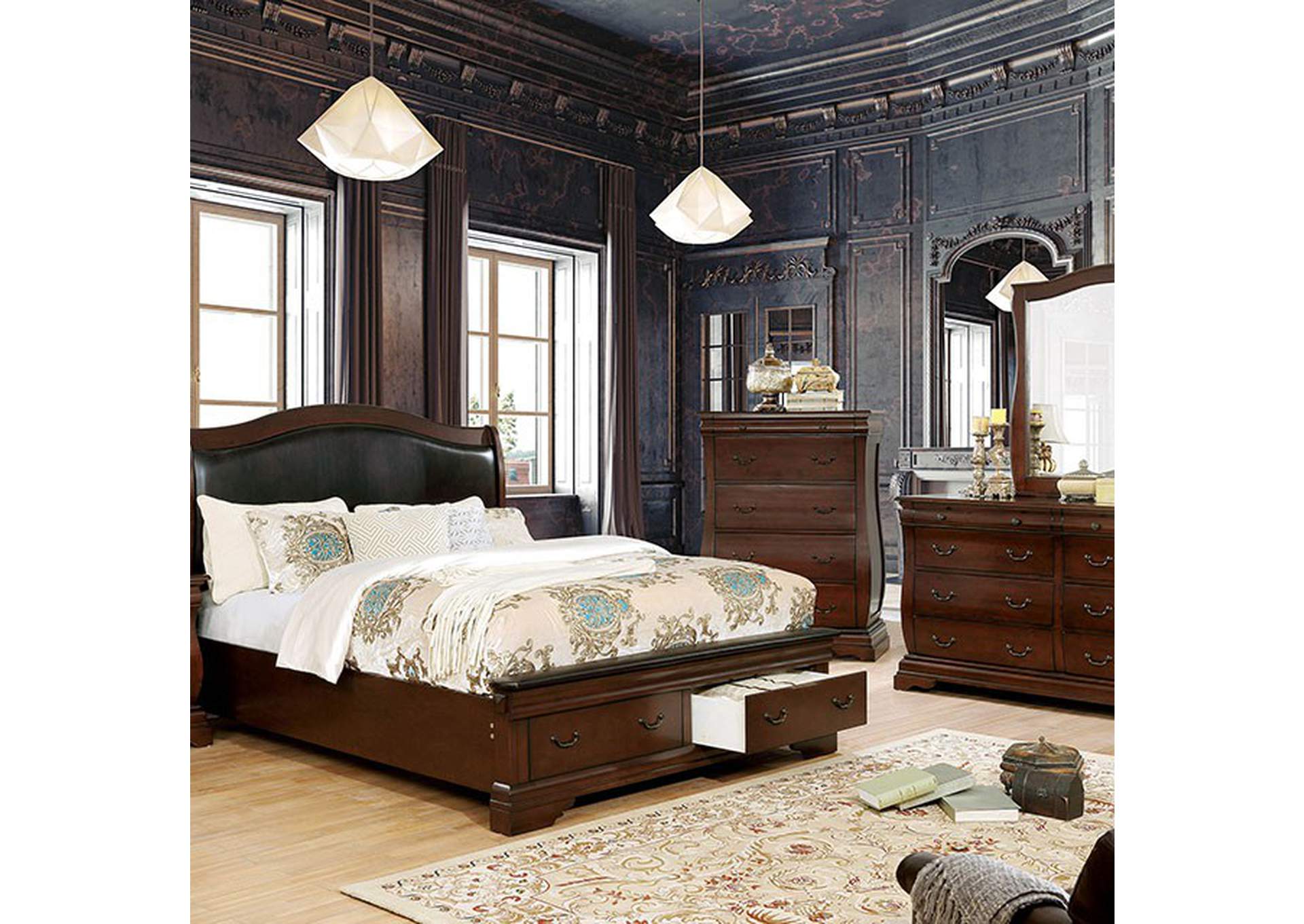 Merida Cal.King Bed,Furniture of America
