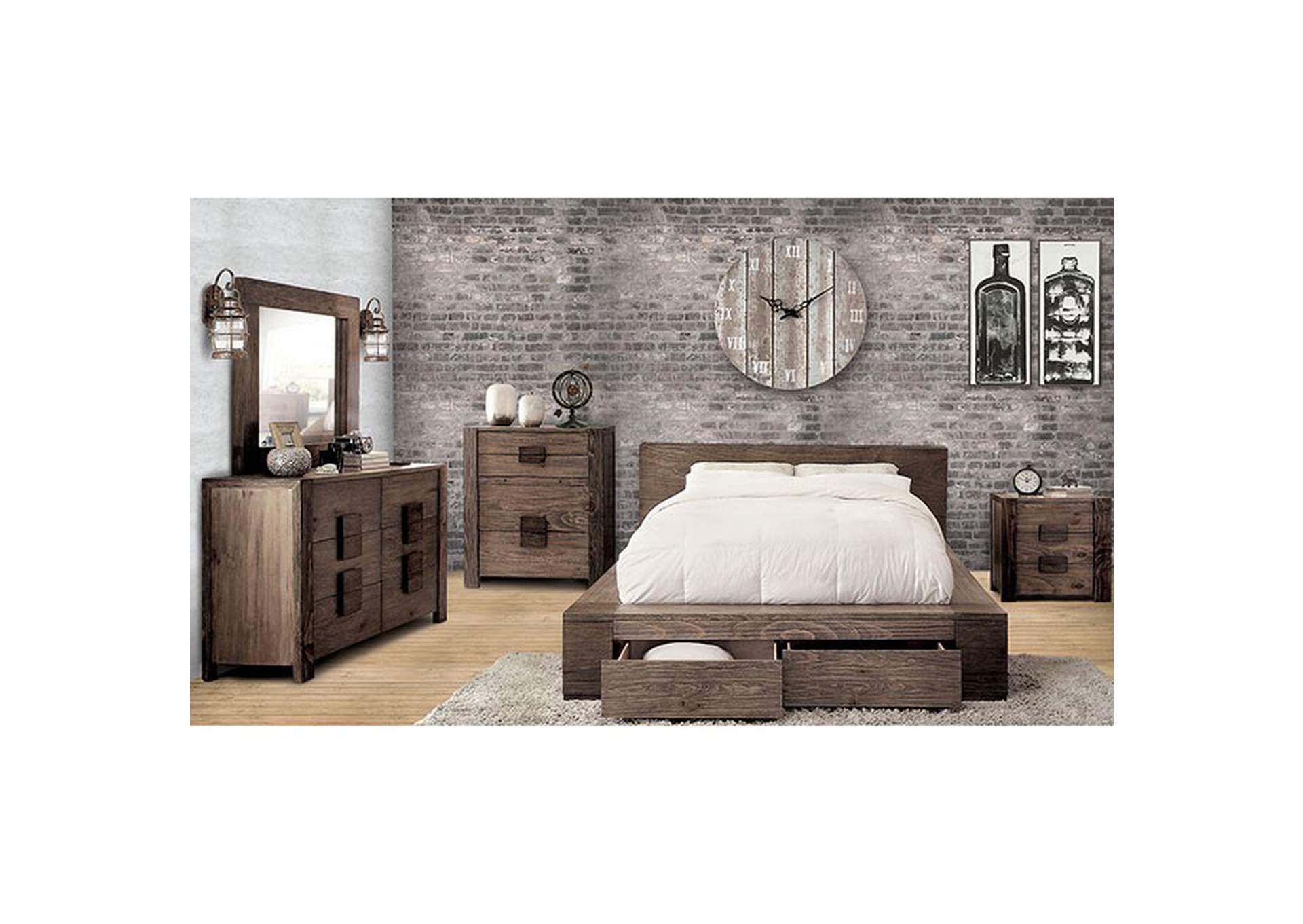 Janeiro Cal.King Bed,Furniture of America