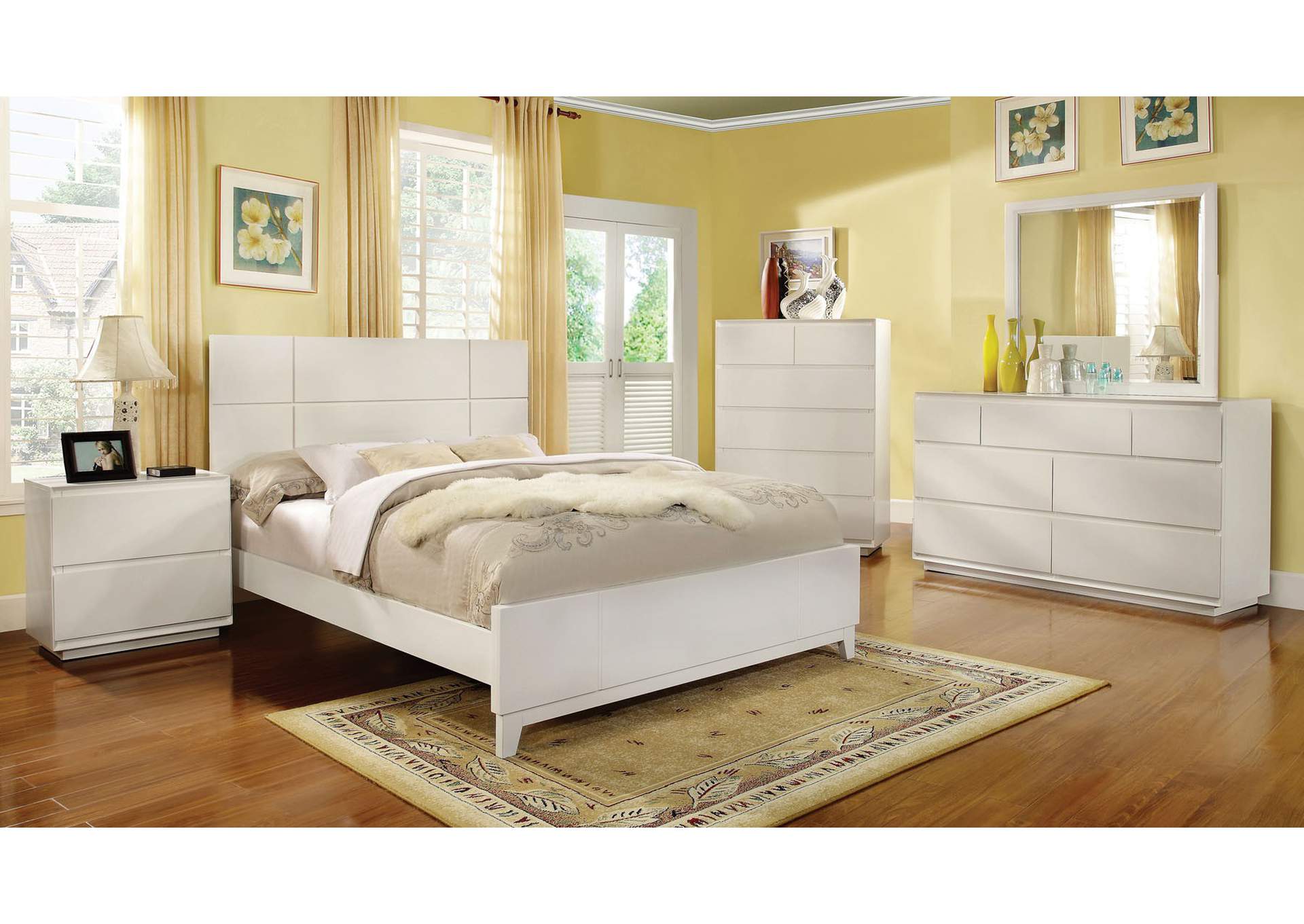 Felica E.King Bed,Furniture of America