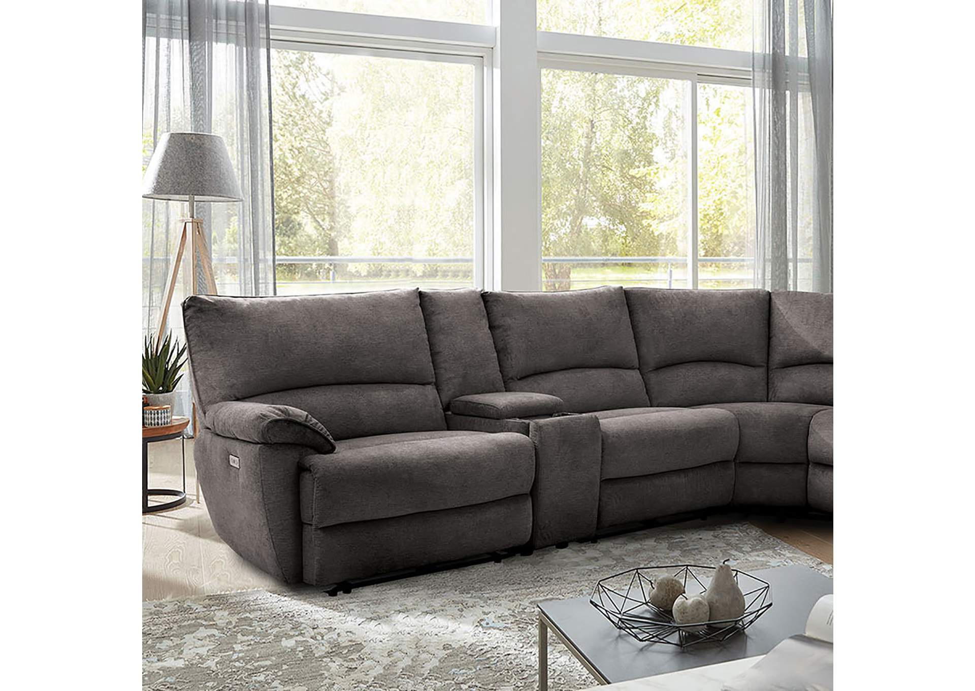 Cerelia Power Sectional,Furniture of America