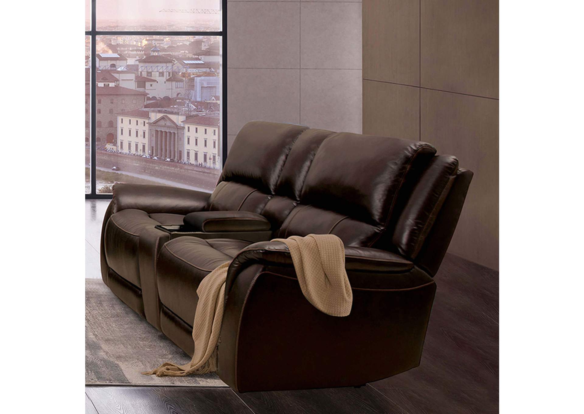 Gorgius Power Loveseat,Furniture of America