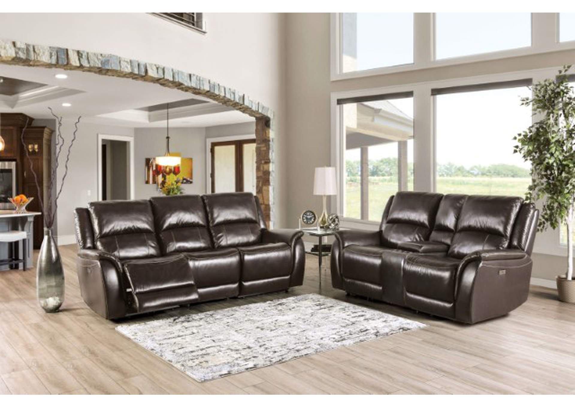 Gorgius Power Loveseat,Furniture of America