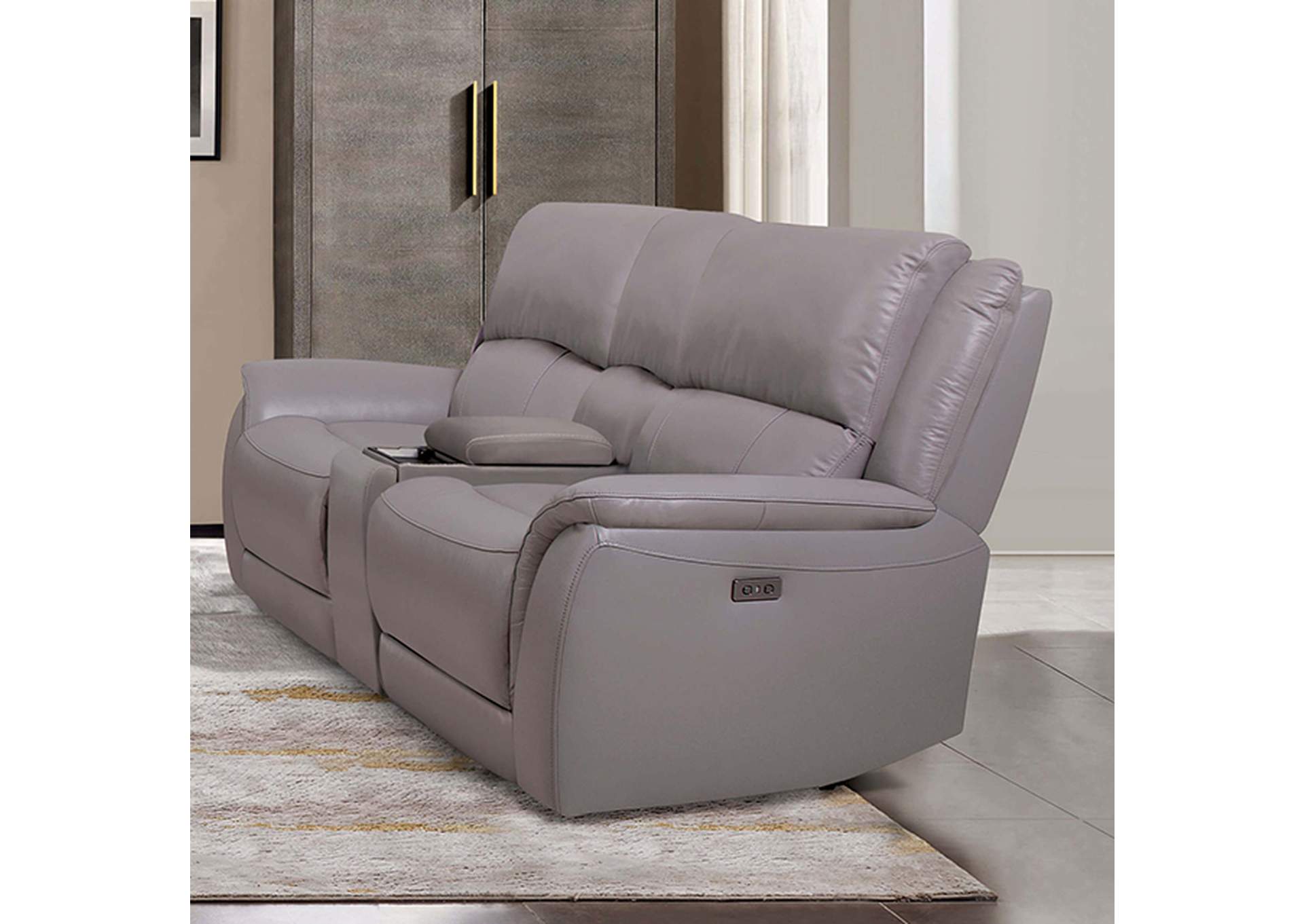 Gorgius Power Loveseat,Furniture of America