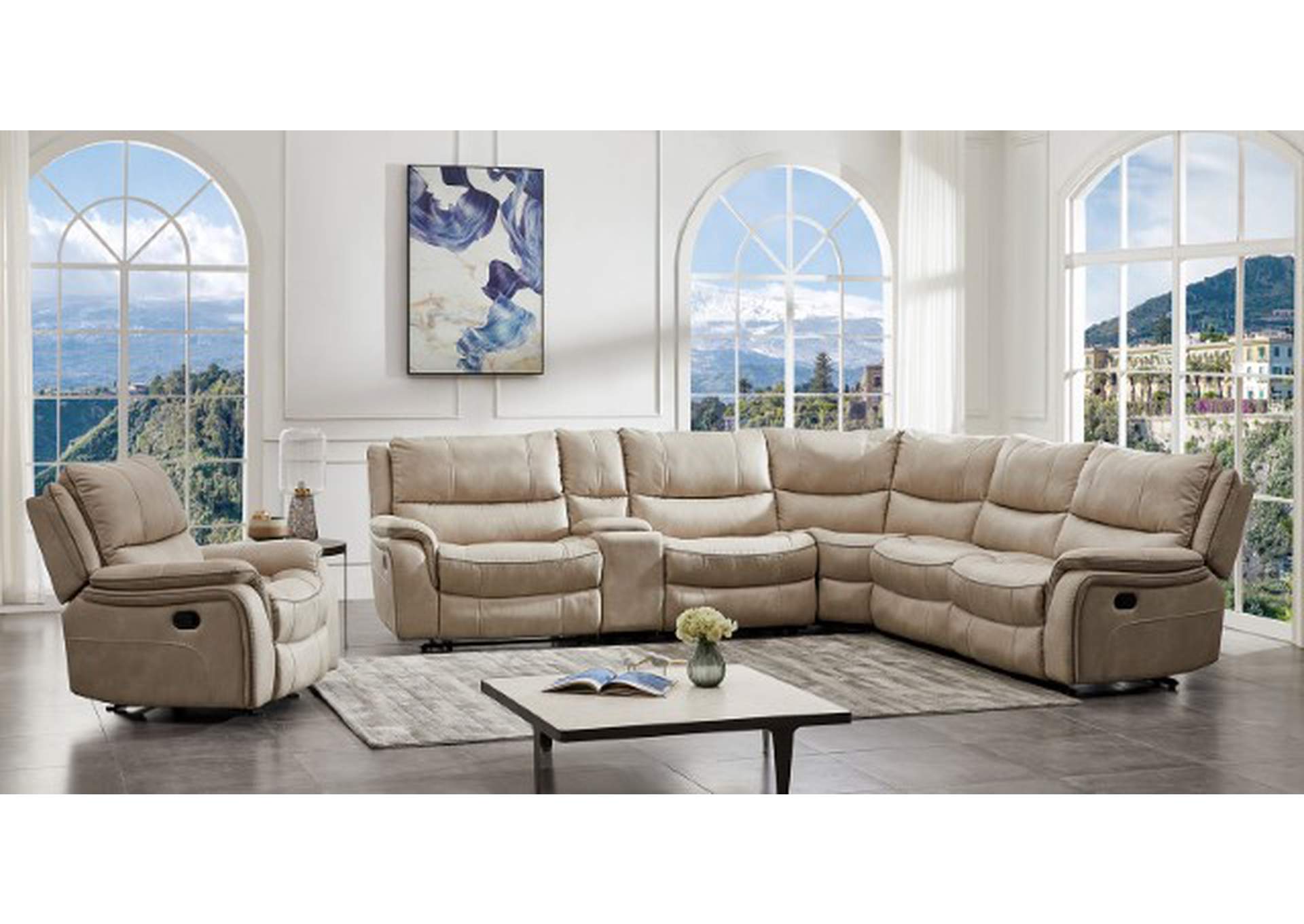 Jerominus Sectional,Furniture of America