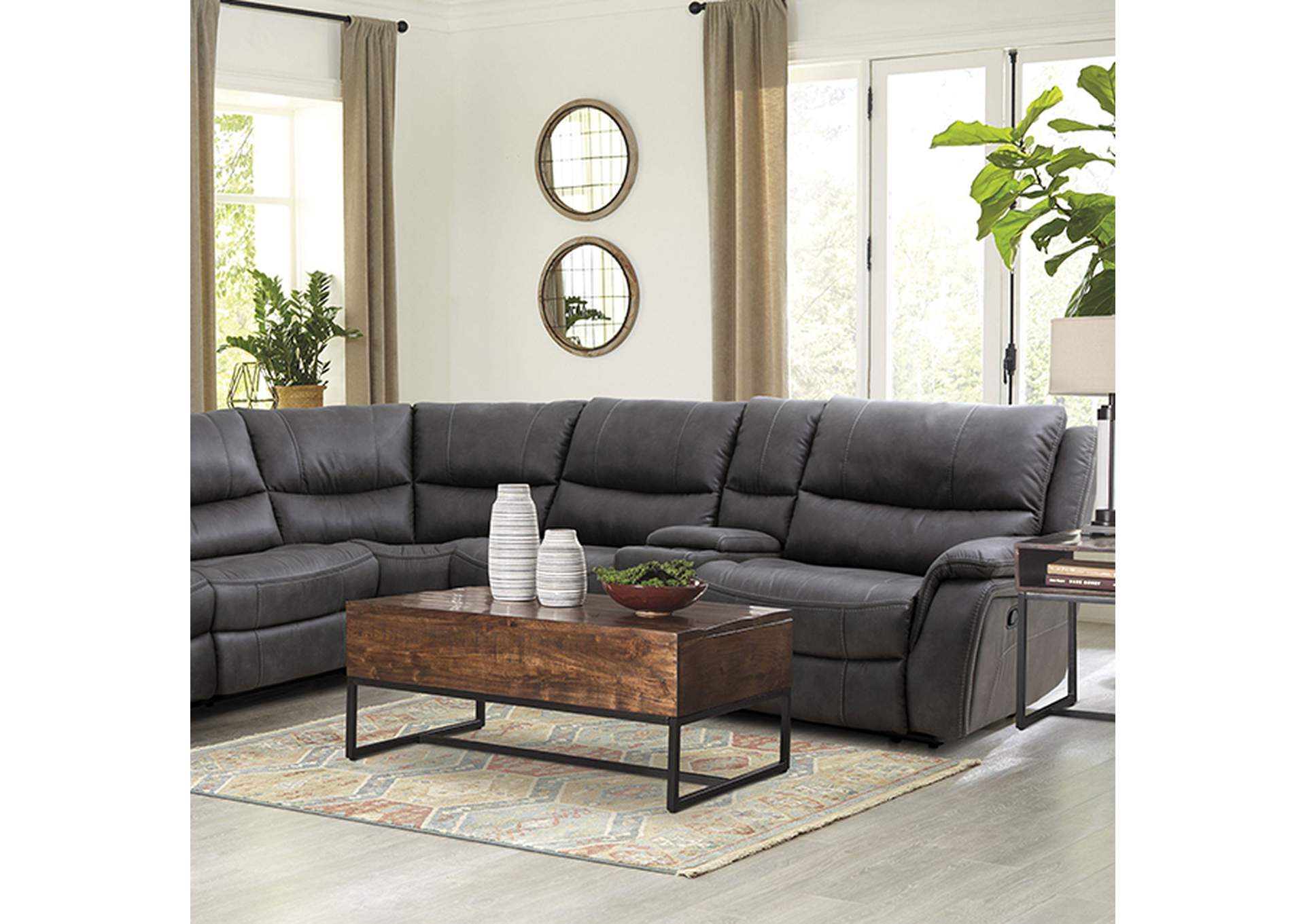Jerominus Sectional,Furniture of America