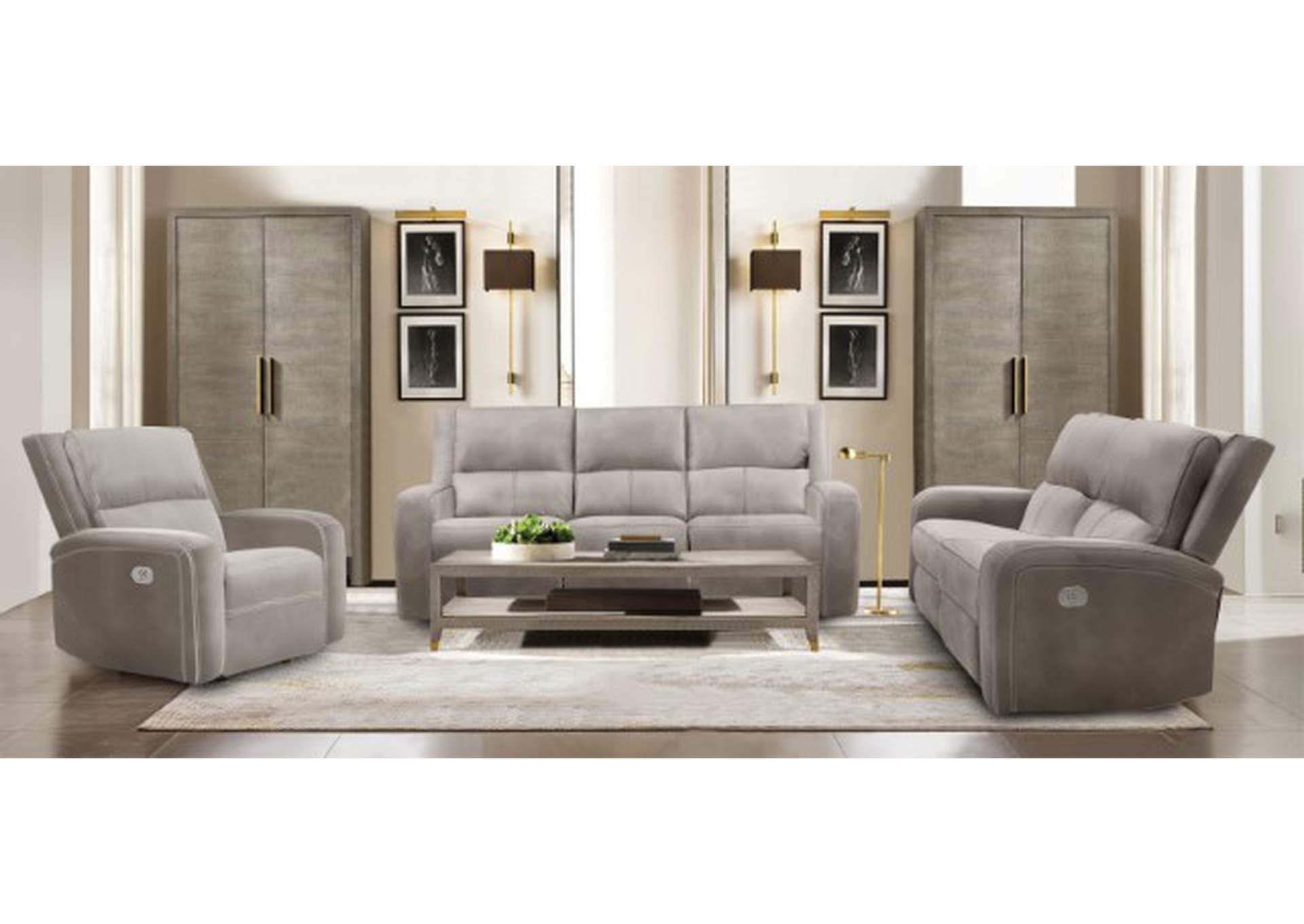 Vasilios Power Sofa,Furniture of America