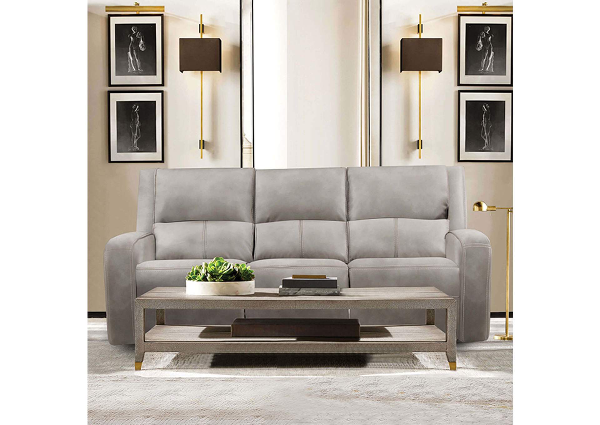 Vasilios Power Sofa,Furniture of America