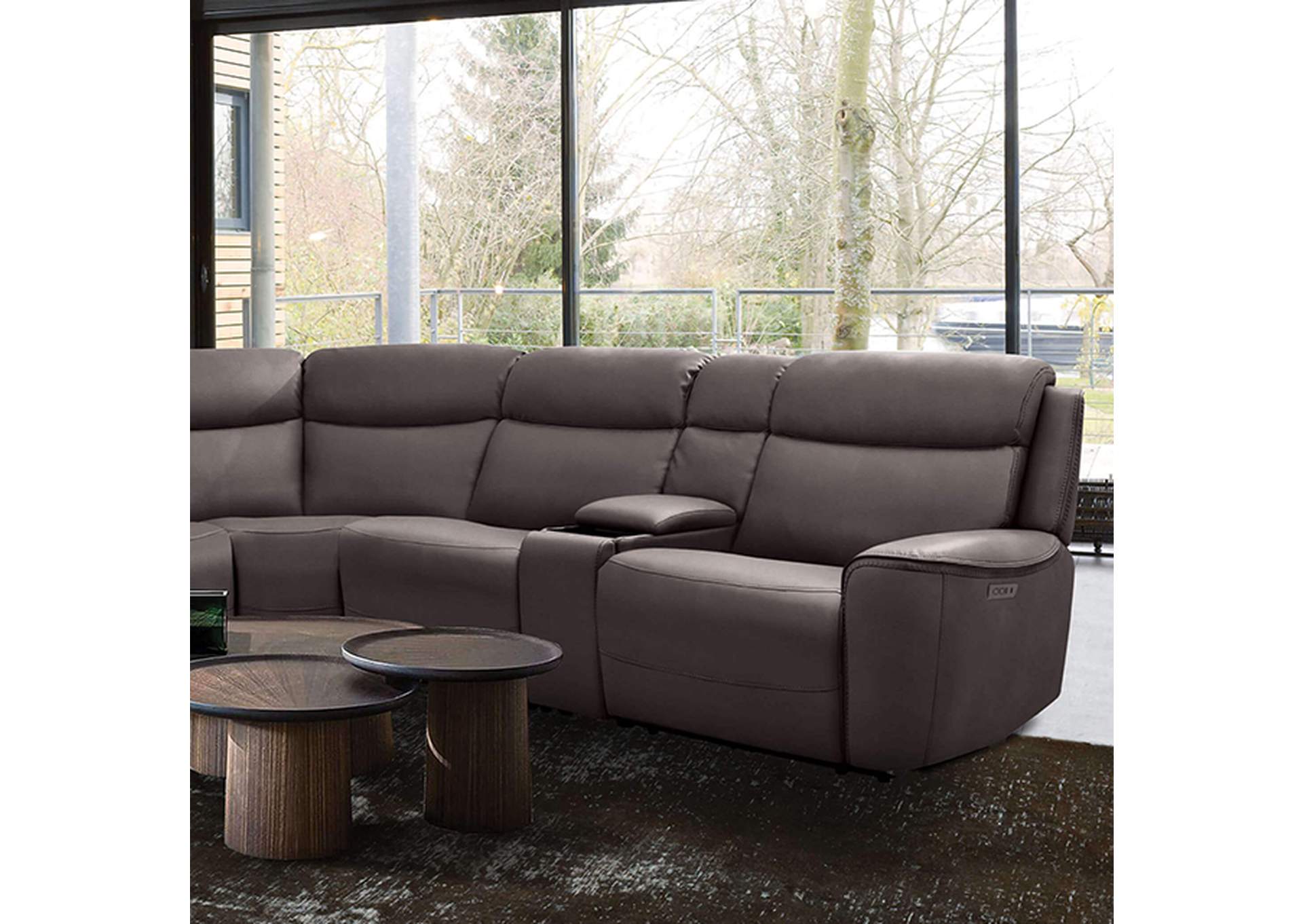Edmondus Power Sectional,Furniture of America