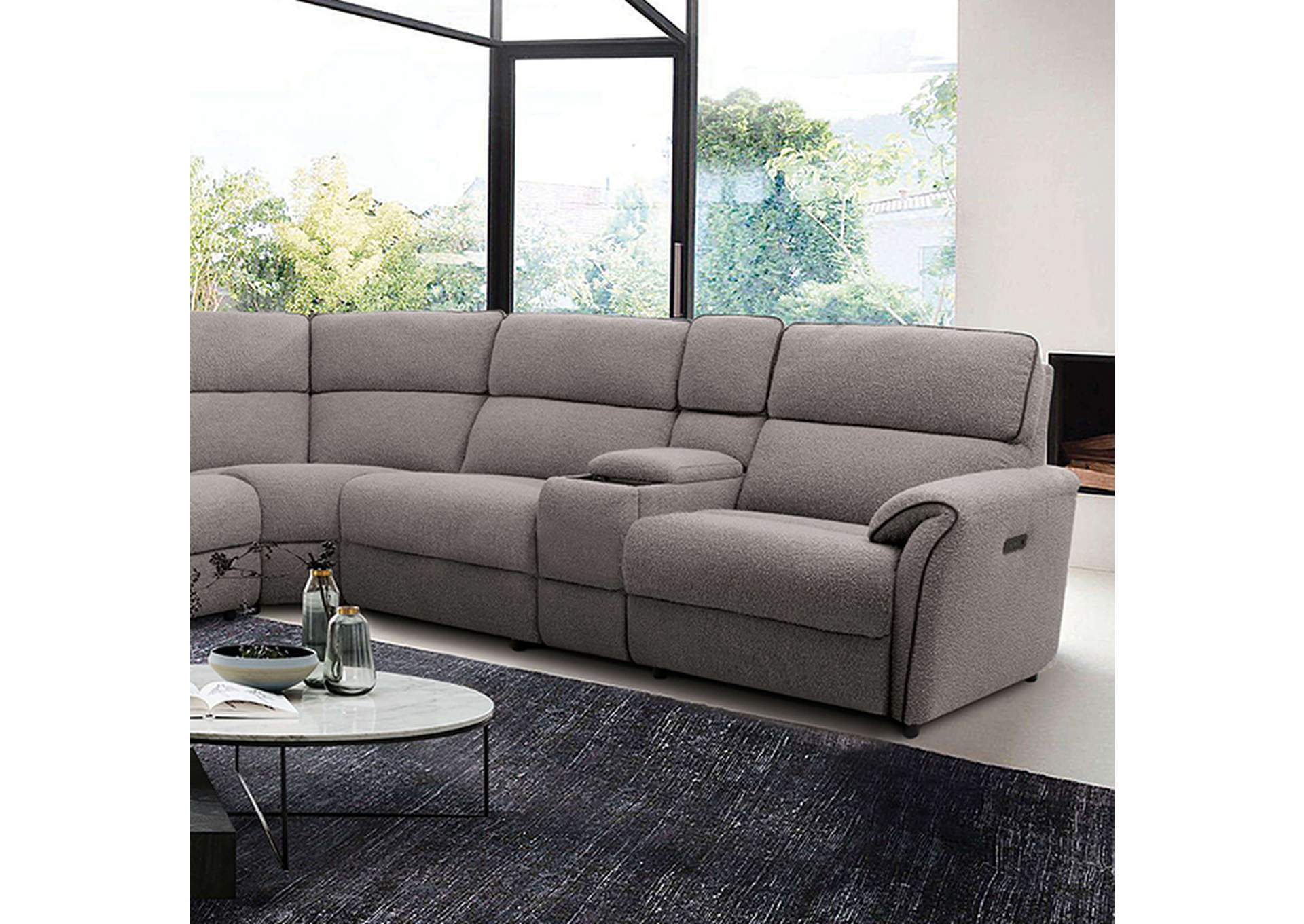 Osanna Power Sectional,Furniture of America
