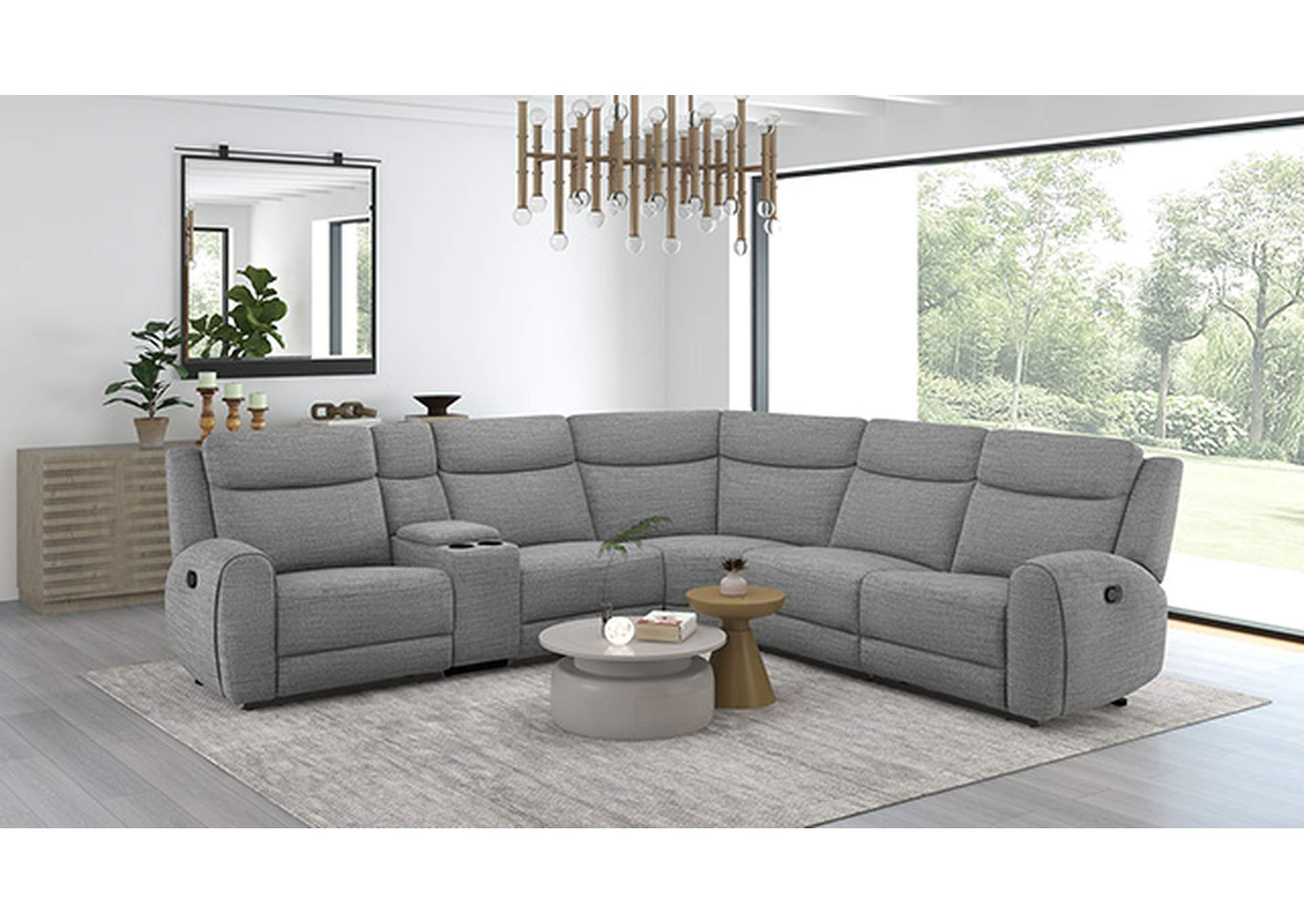 Antonius Motion Sectional,Furniture of America