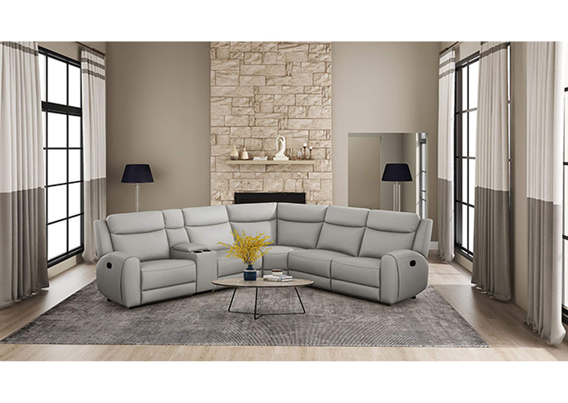 Jacobus Motion Sectional,Furniture of America